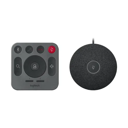 Logitech Rally Plus Video Conferencing Set (8 Pcs Set/Audio Coverage 24 Feet)