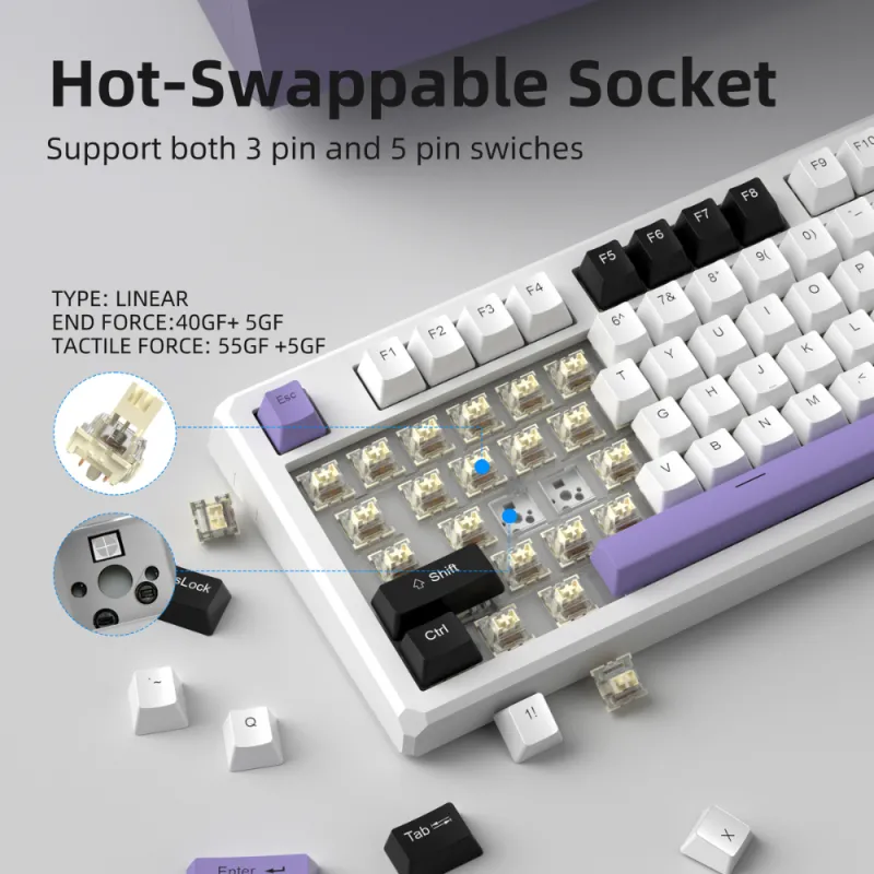 MAGEGEE SKY87 Tri-mode Mechanical Keyboard