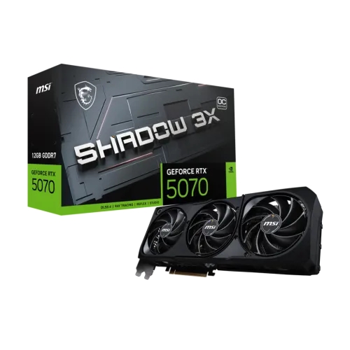 MSI GeForce RTX 5070 12G SHADOW 3X OC GDDR7 Graphics Card
