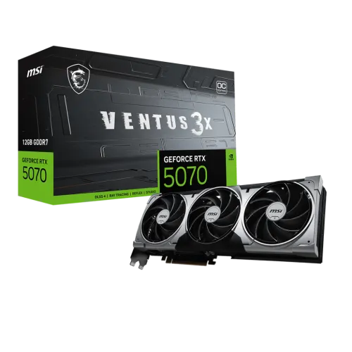 MSI GeForce RTX 5070 12G VENTUS 3X OC GDDR7 Graphics Card