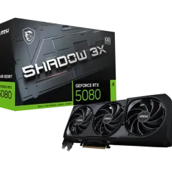 MSI GeForce RTX 5080 16G SHADOW 3X OC 16GB GDDR7 Graphics Card