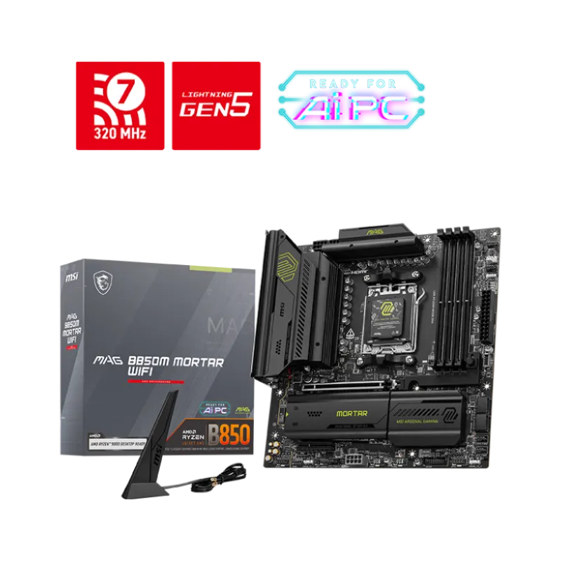 MSI MAG B850M MORTAR WIFI AM5 mATX Motherboard