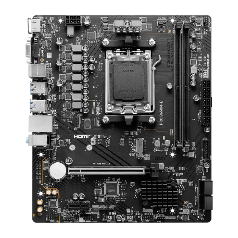 MSI PRO B650M-E AM5 mATX Motherboard