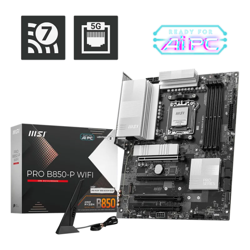MSI PRO B850-P WIFI AM5 ATX Motherboard