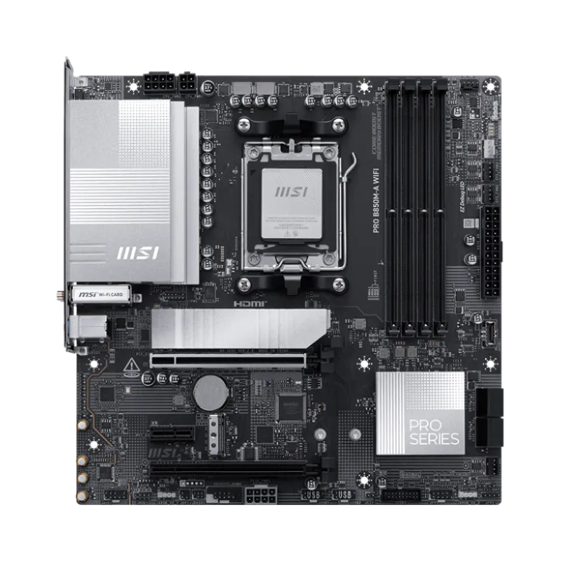 MSI PRO B850M-A WIFI AM5 mATX Motherboard