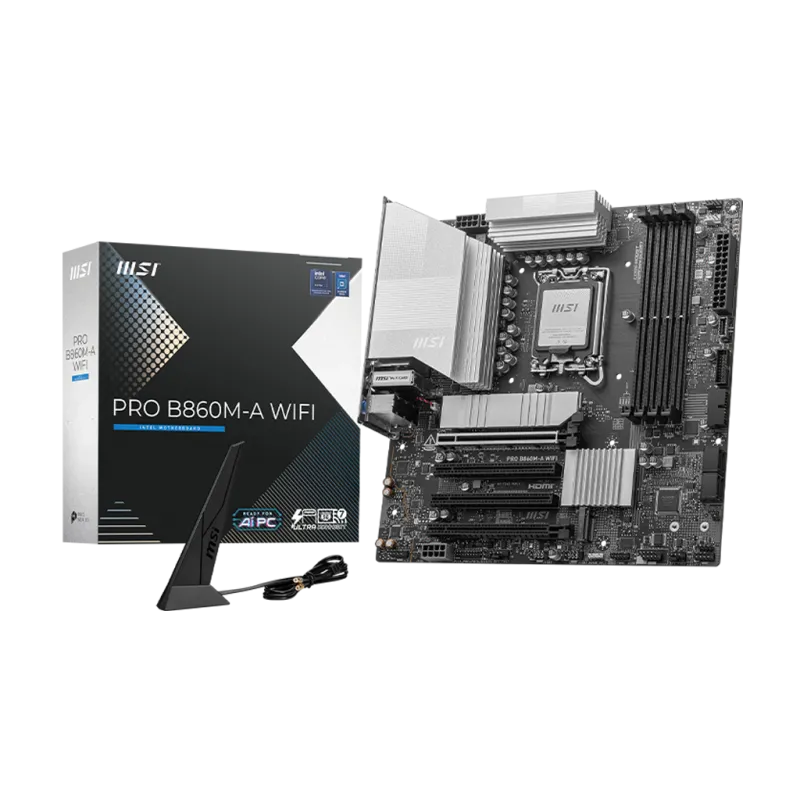MSI PRO B860M-A WIFI LGA1851 Micro ATX Motherboard