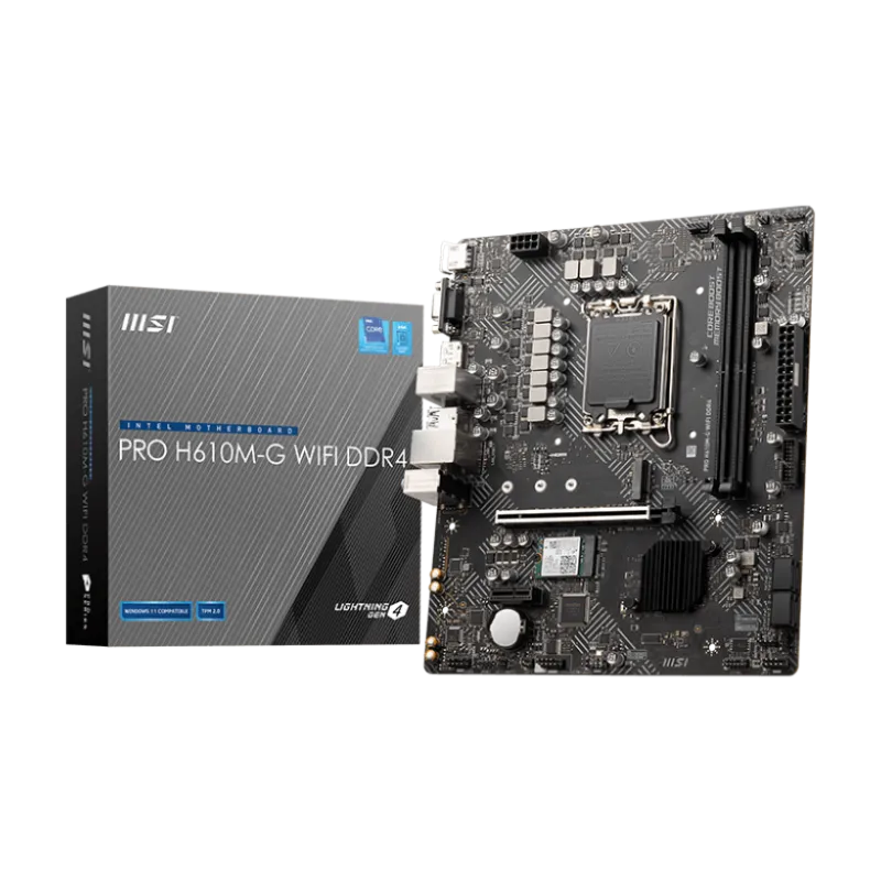 MSI PRO H610M-G WIFI DDR4 m-ATX Motherboard