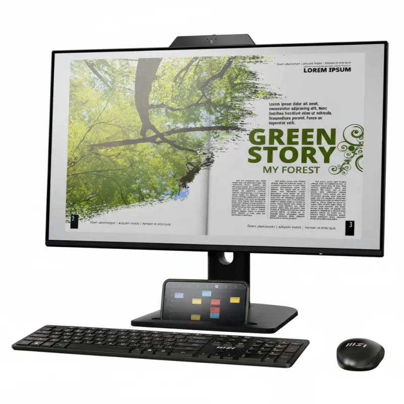 MSI PRO MP272PMG 27" 120Hz FHD Business Monitor With Built in Webcam