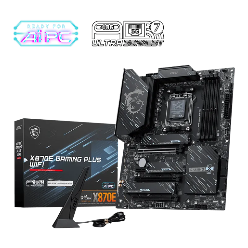 MSI X870E GAMING PLUS WIFI AM5 ATX Motherboard