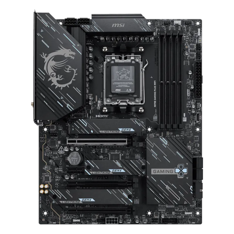 MSI X870E GAMING PLUS WIFI AM5 ATX Motherboard