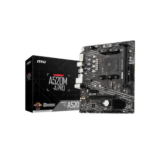 MSI A520M-A Pro AM4 AMD Micro-ATX Motherboard