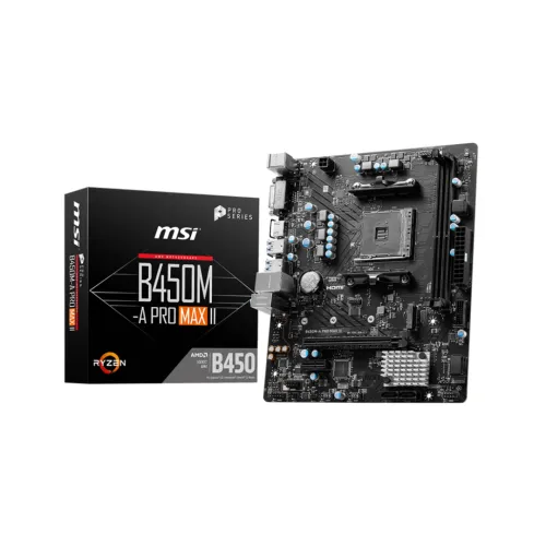 MSI B450M-A PRO MAX II AMD AM4 Motherboard (Unofficial)