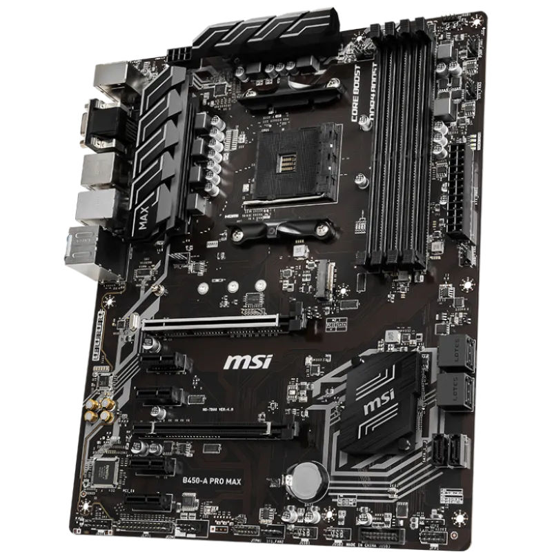 MSI B450-A PRO MAX AMD AM4 Motherboard