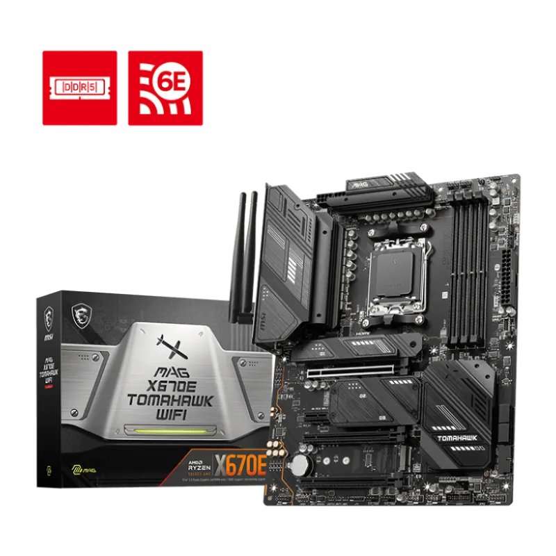 MSI MAG X670E TOMAHAWK WIFI AMD AM5 ATX Motherboard