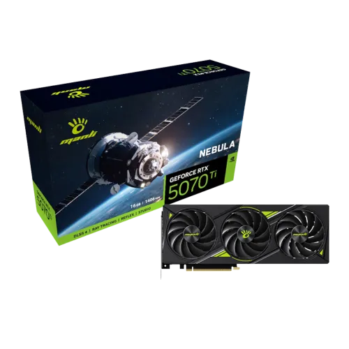 Manli Nebula GeForce RTX 5070 Ti 16GB GDDR7 Graphics Card Manli Nebula GeForce RTX 5070 Ti 16GB GDDR7 Graphics Card