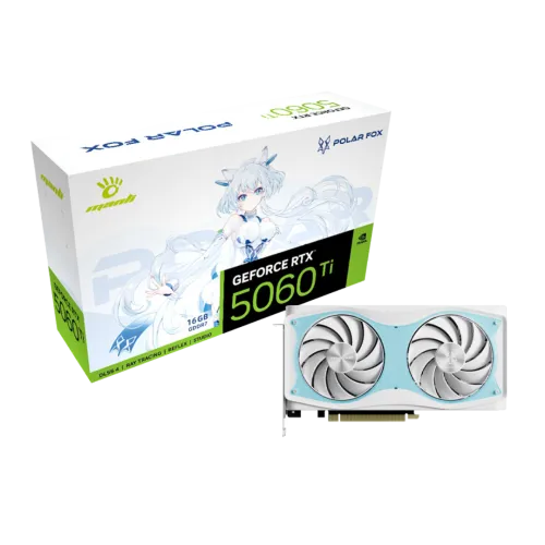 Manli Polar Fox GeForce RTX 5060 Ti OC 16GB GDDR7 Graphics Card Manli Polar Fox GeForce RTX 5060 Ti OC 16GB GDDR7 Graphics Card