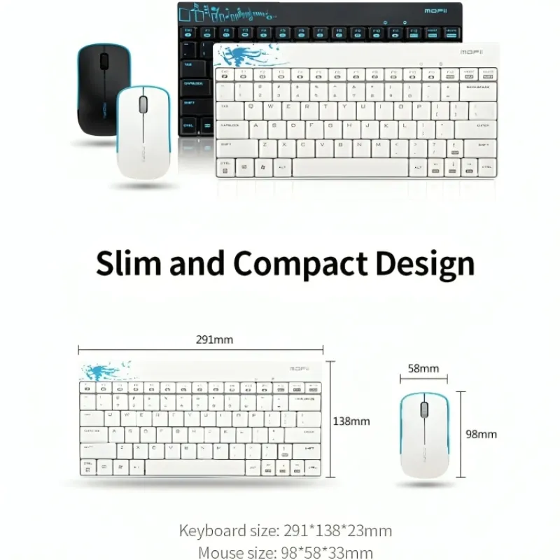 Mofii X210 Wireless Keyboard Mouse Combo