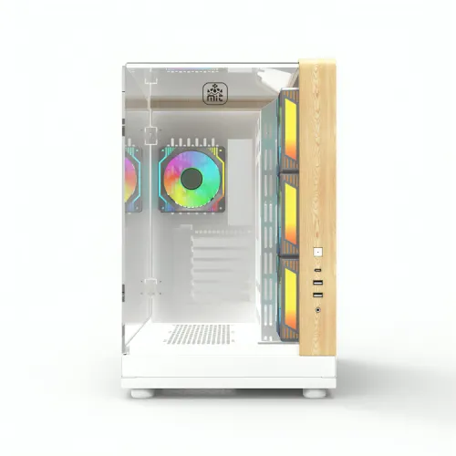 Monarch Aqua X7 ARGB ATX Gaming Case White