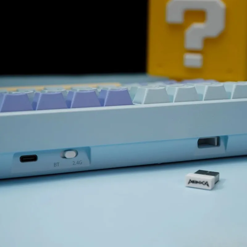 MONKA A75 MAX Tri-Mode Wireless Mechanical Keyboard Blue Plant