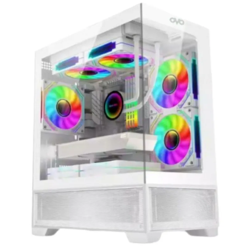 OVO T2W 5X-ARGB White Ice Cool Gaming Casing