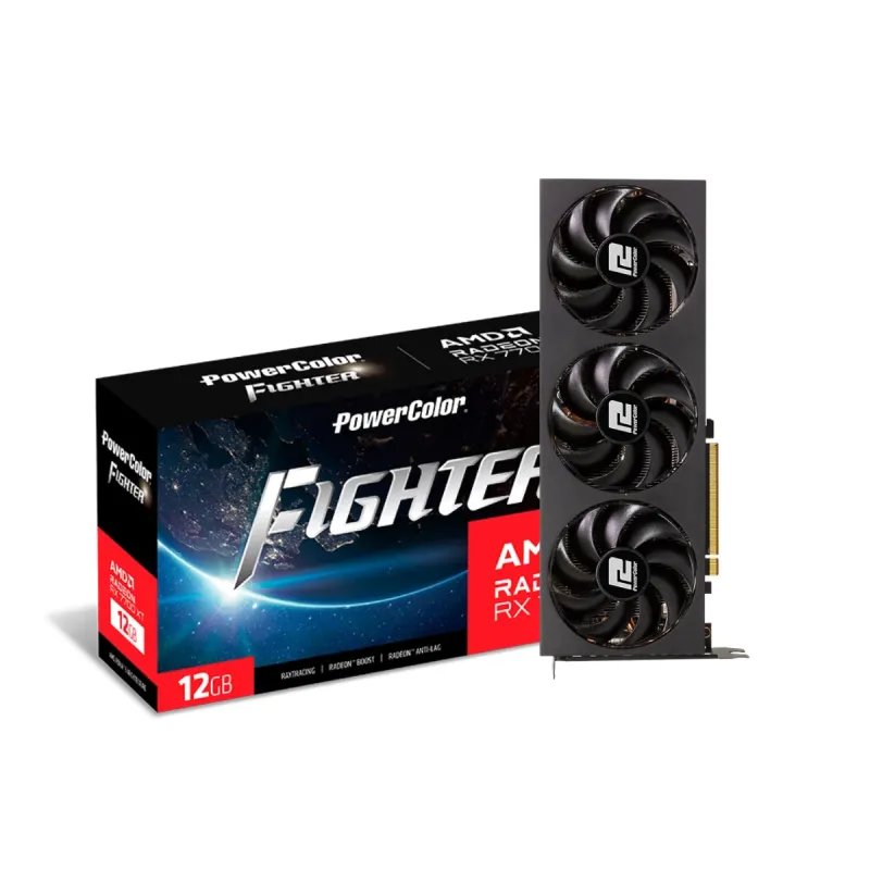 PowerColor Fighter AMD Radeon RX 7700 XT 12GB GDDR6 Graphics Card