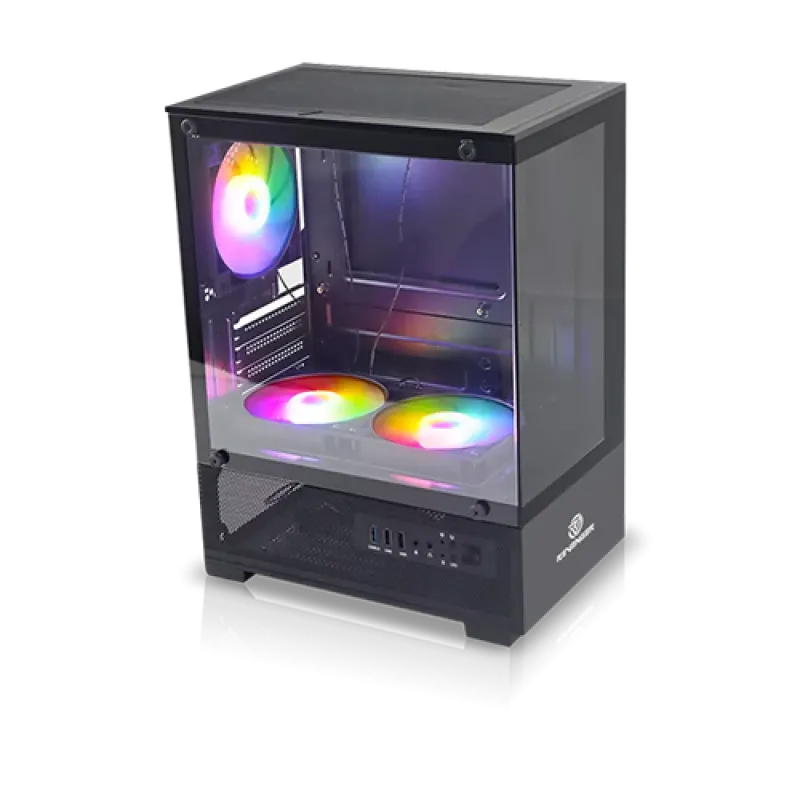 Revenger Ice Cool Mini Micro ATX Gaming Case Black