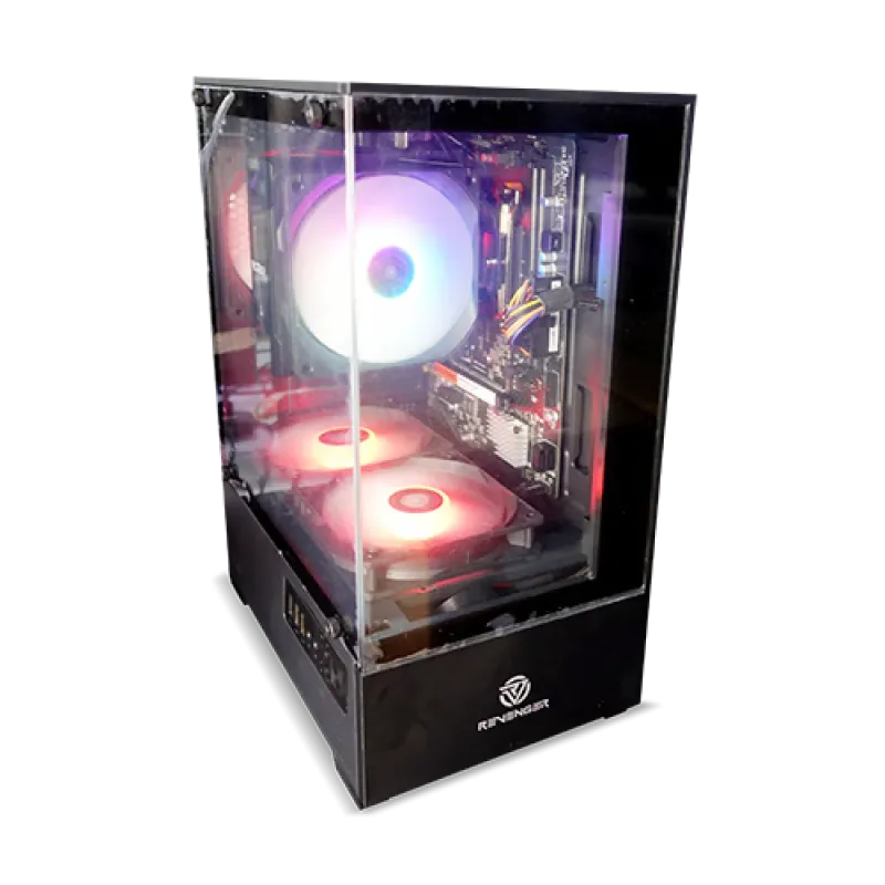 Revenger Ice Cool Mini Micro ATX Gaming Case Black