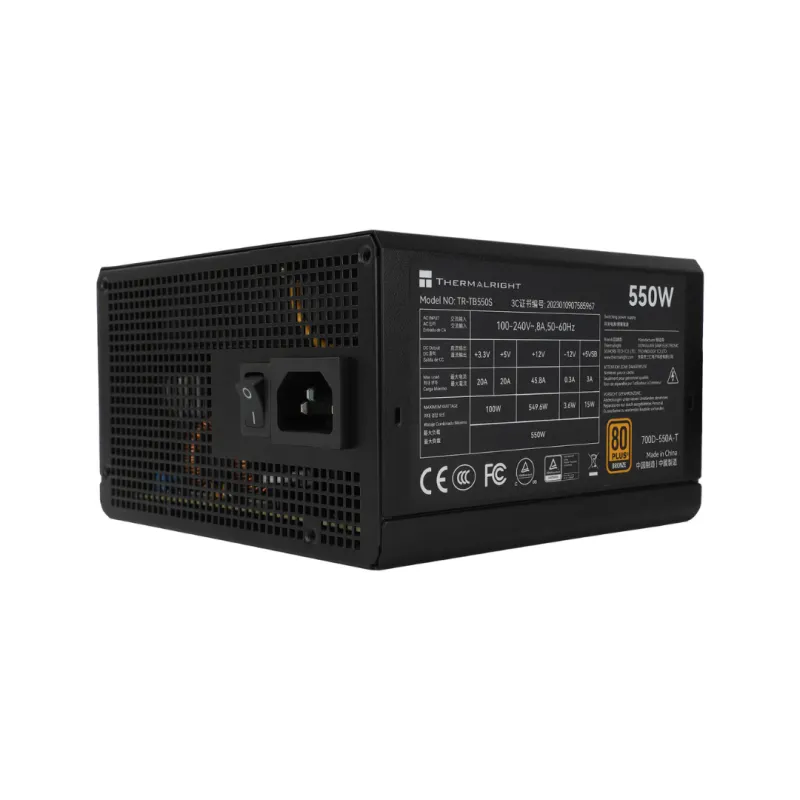 Thermalright TB-550S 550W 80 Plus Bronze Power Supply