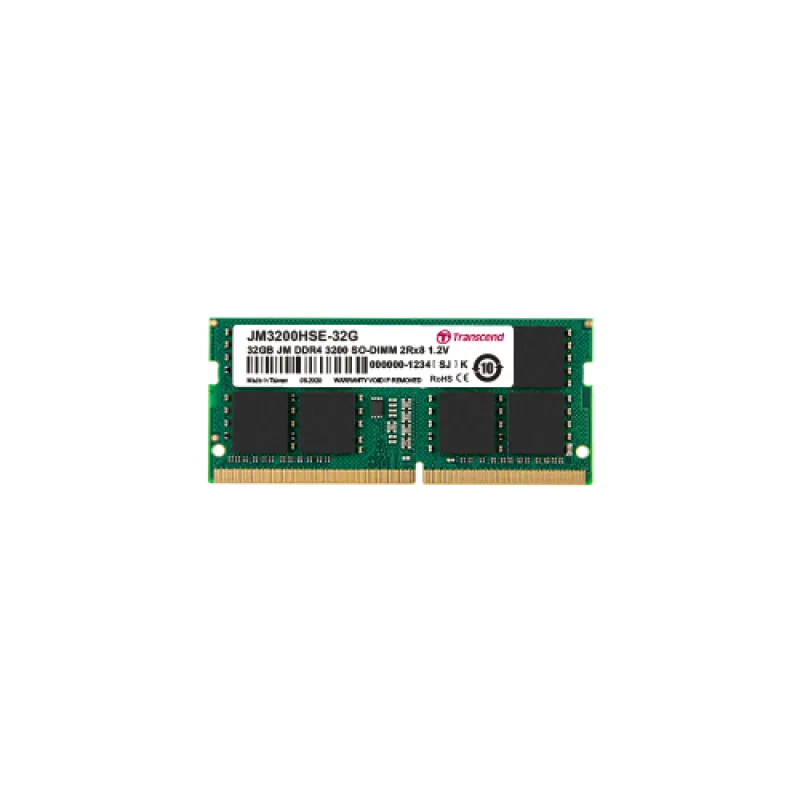 Transcend JetRAM 8GB DDR4 3200Mhz SO-DIMM Laptop RAM
