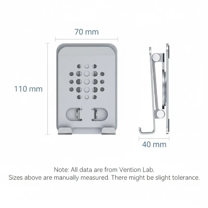 Vention KSDH0 Articulating 360° Rotatable Desk Phone Stand