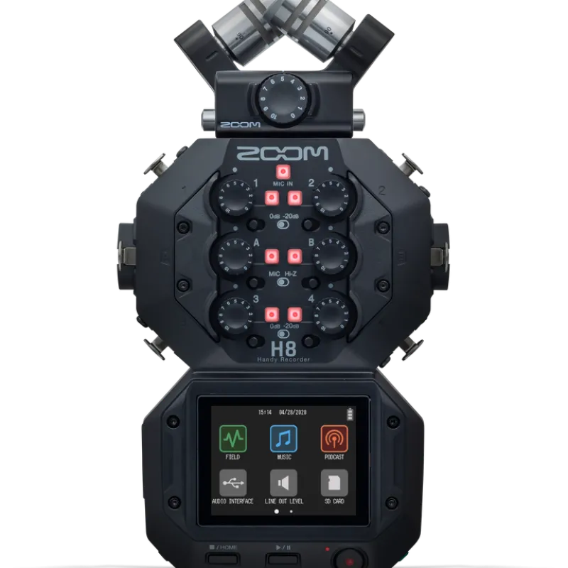 Zoom H8 8-Input, 12-Track Portable Handy Recorder