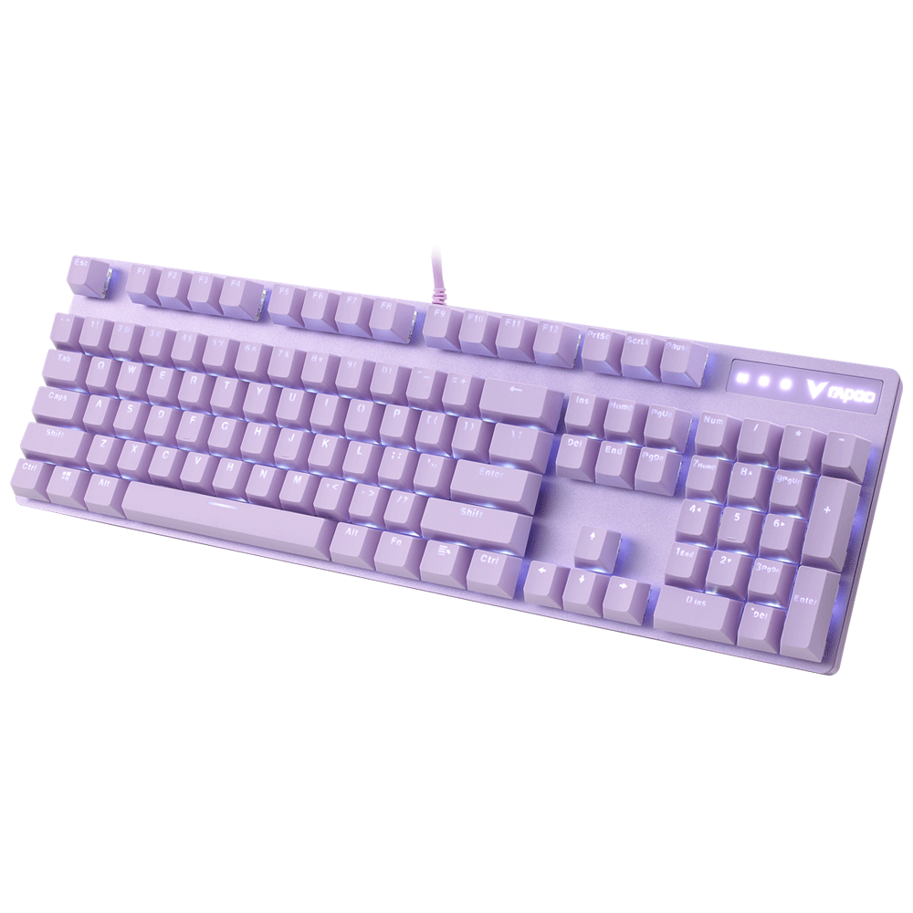 Rapoo V500 PRO Backlit USB Mechanical Gaming Keyboard Purple